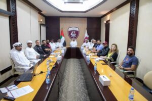 الحمرية يطلع على الملف الختامي لفريق «الشارقة لريادة التميز الرياضي»
