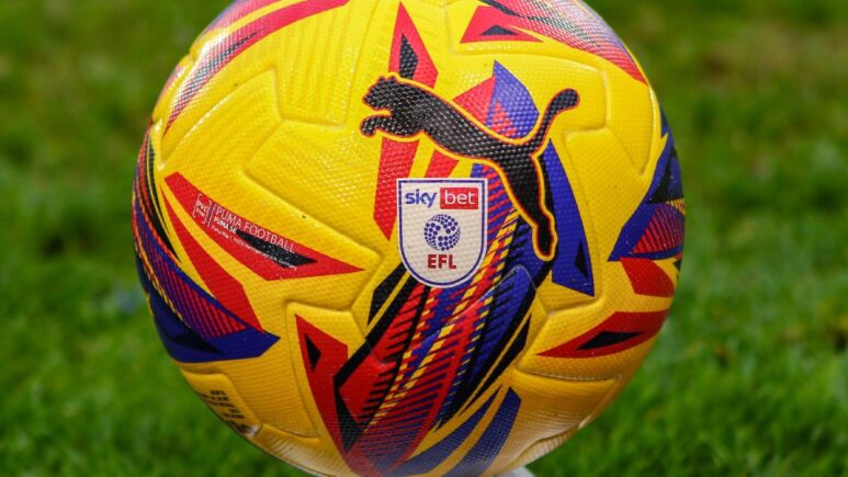 A photo of the English Football League EFL ball