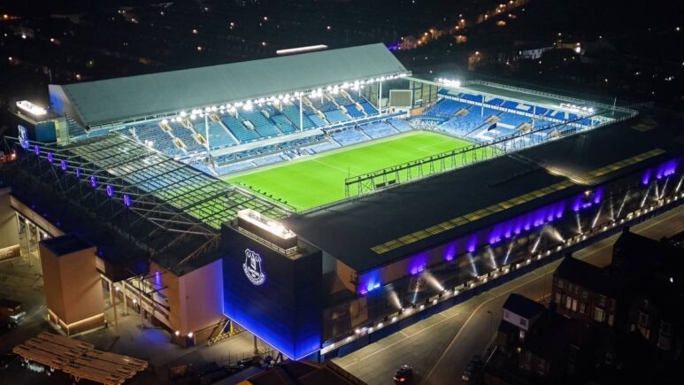 The Goodison Park home stadium of Everton Football Club