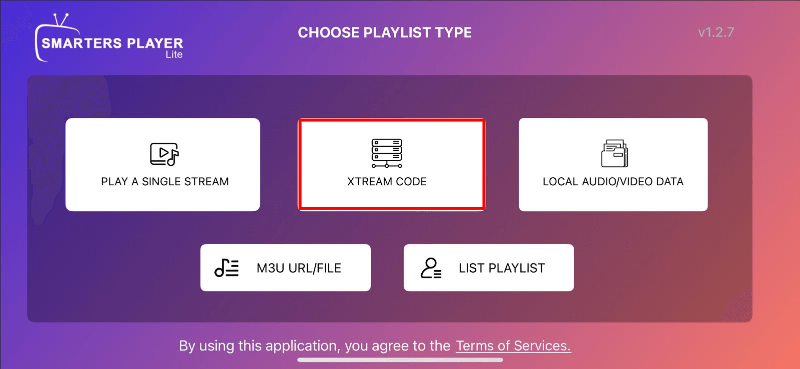 خيار XTREAM CODE