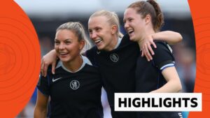 Chelsea players celebrate 